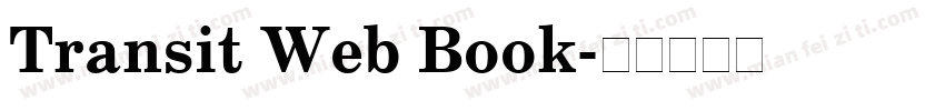 Transit Web Book字体转换